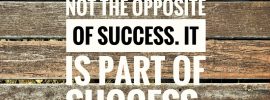 Don't be a Quitter – Be a Failure Instead